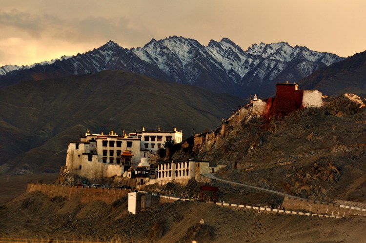 Spituk Monastery in the Leh district of Ladakh, India.